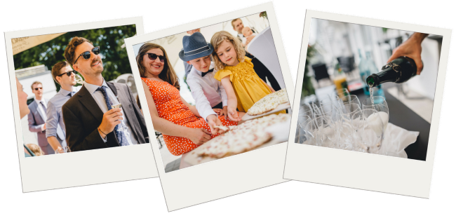 Collage Sektempfang mit Fingerfood 650x311